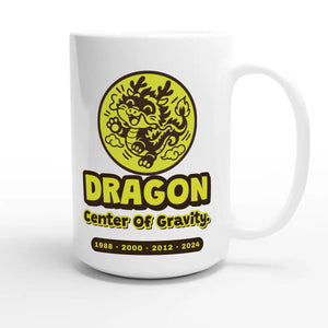 Dragon • Center Of Gravity — cute 15oz white coffee mug