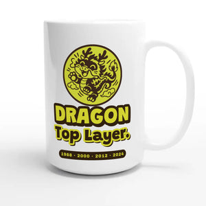 Dragon • Top Layer — cute 15oz white coffee mug