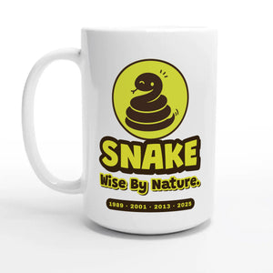 Snake • Wise By Nature — 15oz coffee mug, other side