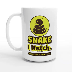 Snake • I Watch — 15oz coffee mug, other side