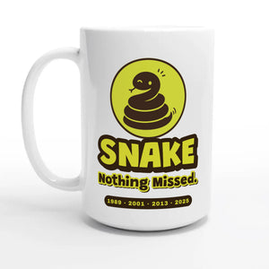 Snake • Nothing Missed — 15oz coffee mug, other side