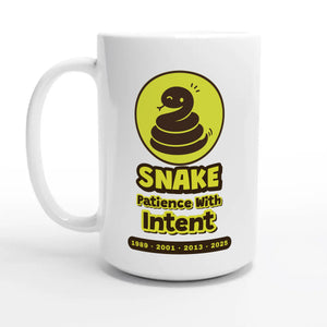 Snake • Patience With Intent — 15oz coffee mug, other side