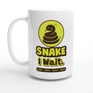 Snake • I Wait — 15oz coffee mug, other side