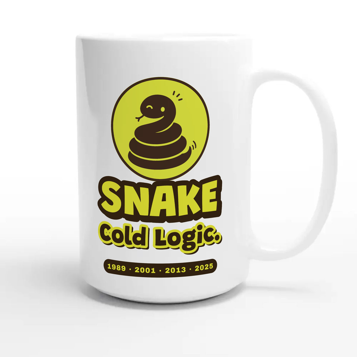 Snake • Cold Logic — cute 15oz white coffee mug