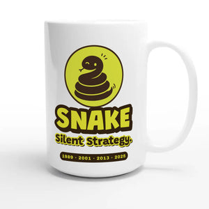 Snake • Silent Strategy — cute 15oz white coffee mug