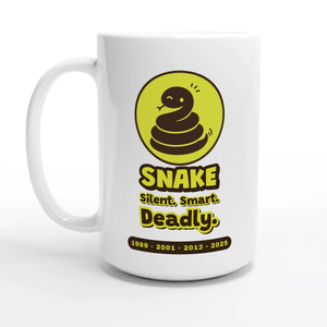 Snake • Silent. Smart. Deadly — 15oz coffee mug, other side