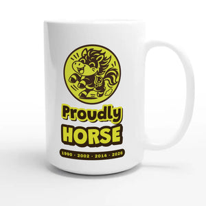 Proudly Horse — cute 15oz white coffee mug