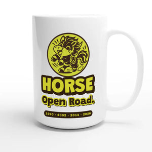 Horse • Open Road — cute 15oz white coffee mug