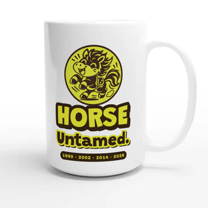 Horse • Untamed — cute 15oz white coffee mug