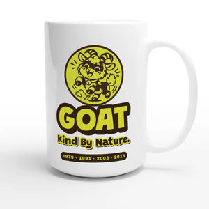 Goat • Kind By Nature — cute 15oz white coffee mug