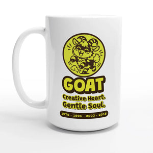 Goat • Creative Heart. Gentle Soul — 15oz coffee mug, other side