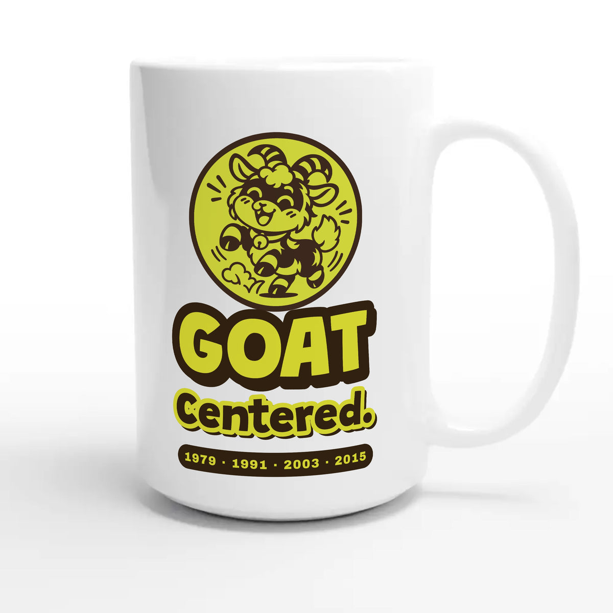 Goat • Centered — cute 15oz white coffee mug