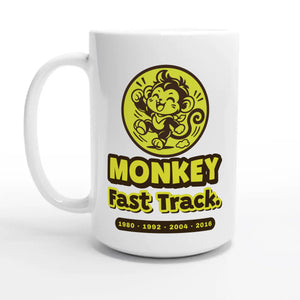 Monkey • Fast Track — 15oz coffee mug, other side
