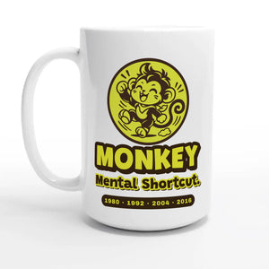 Monkey • Mental Shortcut — 15oz coffee mug, other side