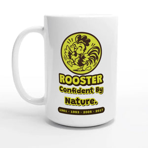 Rooster • Confident By Nature — 15oz coffee mug, other side