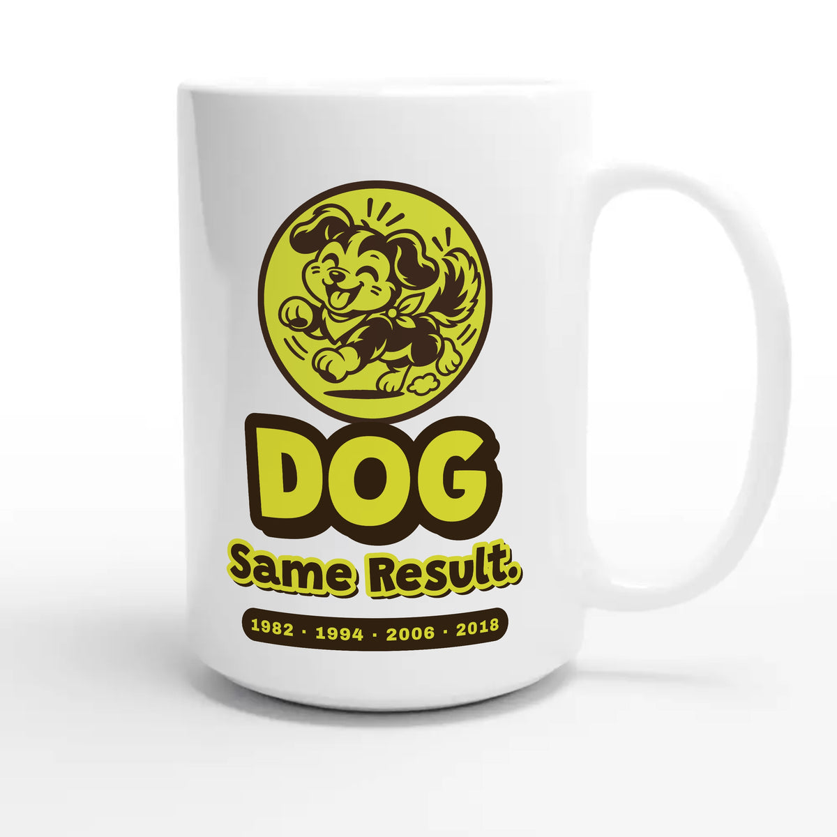 Dog • Same Result — cute 15oz white coffee mug