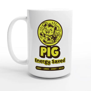 Pig • Energy Saved — 15oz coffee mug, other side